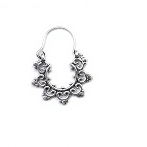 Aros Pequeños de Plata de Ley 925 con Estilo Simple y Exquisito, con Líneas Fluidas, para Mujer - Product Image 2