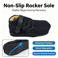 Chaussure médicale de haute qualité pour le soulagement de l'avant-pied, avec protection d'orteil amovible, maille 3D, Velcro, cale en TPR, botte de correction pour hallux valgus
