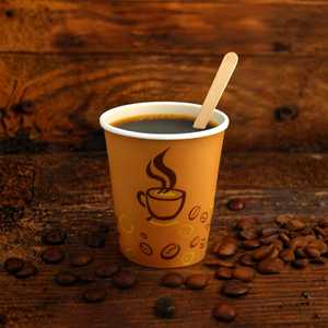Bicchieri di cartone da 90 ml con grafica a chicchi di caffè, bicchieri usa e getta per caffè - Product Image 6