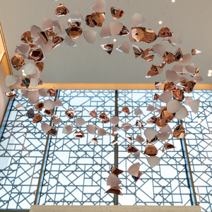 Sang Trọng Trần Cao Thả Đèn Mặt Dây Chuyền Tùy Chỉnh Khách Sạn Lớn Trang Trí Hiện Đại Lớn Treo <span class=keywords><strong>LED</strong></span> Đèn Chùm Cho Đám Cưới Trang Trí Nội Thất - Product Image 4