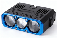 Projecteur LED de calandre de voiture à triple lentille haute puissance super lumineux, phare de conduite, feux de route, lumière auxiliaire tout-terrain