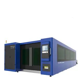 Tihi 6020E Table d'échange double fermée haute puissance 3000W ~ 10000W machine de découpe de métal laser à fibre de tôle