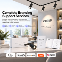 Système d'éclairage sur rail LED magnétique ultra-mince intelligent avec Casambi et Home Assistant, design moderne, CRI 95, IP44, pour magasins de détail