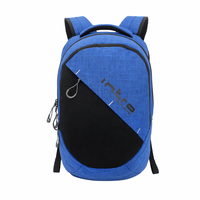 Sac à dos décontracté urbain multi-compartiments avec sangles de sécurité réfléchissantes, sac pour ordinateur portable