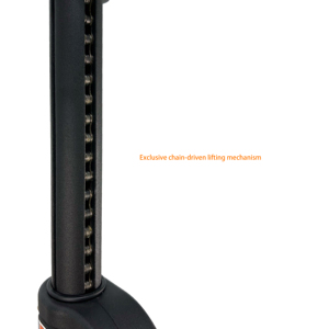 WP-163-1B Trépied d'éclairage à manivelle réglable en hauteur avec tête métallique de 3/8 po, capacité de 60 kg - Product Image 4
