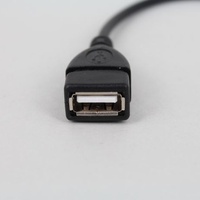Kabel Adaptor USB 2.0 OEM dengan Selubung PVC, Female B Male, Konduktor Tembaga Murni 1-2A, Cetakan Khusus untuk Ponsel, Printer, Scanner