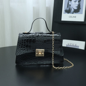 Bolso clásico de mujer superventas 2025, venta al por mayor, bolsos con patrón de cocodrilo, Bolso pequeño para niñas, bolso con cadena - Product Image 3