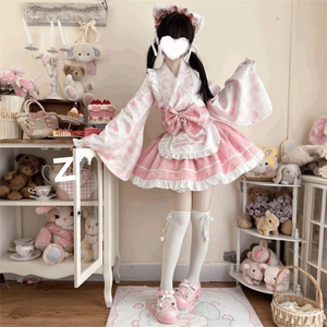 Vestido <span class=keywords><strong>Lolita</strong></span> Kawaii para Mujer, Venta Caliente de Fábrica, Vestido de Princesa de Manga Larga, Uniforme para Fiesta de Cumpleaños - Product Image 5