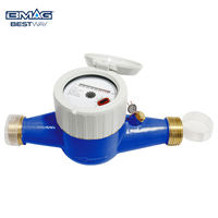 BMAG ISO 4064 classe C classe B DN15-DN40 NPT filetage débitmètre d'eau Type sec en laiton Multi Jet compteur d'eau