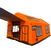Tentes pneumatiques de camping, abri dôme gonflable pour situations d'urgence, tente portable à montage rapide