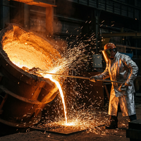 Pièces moulées sur mesure en fonte ductile et gris, moulage au sable, services de fonderie de précision certifiés ISO9001 pour l'automobile et la machinerie (OEM/ODM)