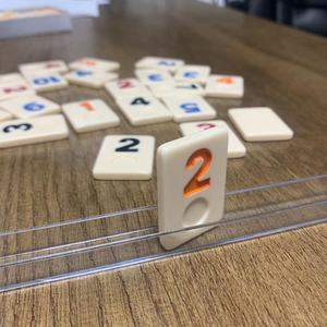 Juego de dominó digital, fichas de melamina, juego de mesa duradero y portátil, modos de un solo jugador/doble jugador, entretenimiento familiar, casino en casa - Product Image 3