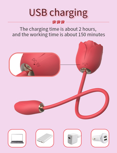 Nuevo Amazon <span class=keywords><strong>Rosa</strong></span> flor en forma de sexo juguete punto G estimulador de clítoris de chupar la lengua <span class=keywords><strong>Rosa</strong></span> vibrador - Product Image 4