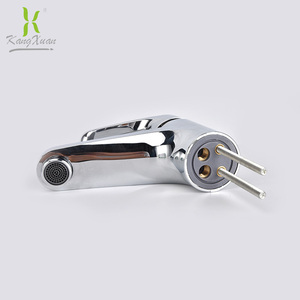 Bộ vòi chậu rửa bằng nhựa sang trọng hiện đại với màu trắng xám và mạ crôm - Product Image 6