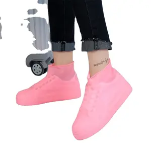 Mưa không thấm nước cao su chống trượt mưa khởi động overshoes Áo Mưa tái sử dụng Silicone Lót Giày cắm trại ngoài trời công cụ