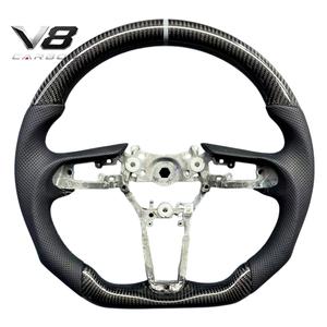 V8carbon pour <span class=keywords><strong>DS3</strong></span> DS4 N ° 4 accessoires intérieurs pour voiture, pièces automobiles, modification, sport, course, volant personnalisé en fibre de carbone véritable - Product Image 3