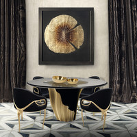 Table d'appoint de luxe en acier inoxydable Design minimaliste moderne pour salon une petite table basse artistique pour chambre