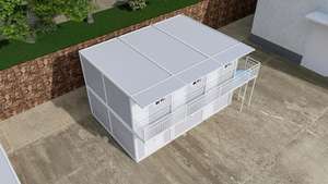 Casas Contenedor Prefabricadas de Acero Móviles SS JR-3 de 20 pies, Diseño Moderno con Paneles Sándwich Exteriores para Espacios Habitacionales y Baños - Product Image 4