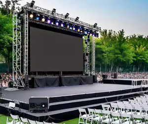 Plataforma Modular de Aluminio Plateado/Negro de 10*8*8m, de Ensamblaje Rápido, para Eventos al Aire Libre, Podio para Eventos - Product Image 1