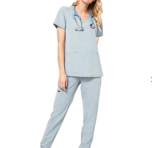 Tùy chỉnh Y Tế BệNh Viện y tá bảo hộ lao động TC 63*35 Twill vải váy túi hàng may mặc cho bé trai VAT/phản ứng slub Ripstop sườn - Product Image 1