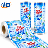 Rouleau de film pour recharge de lessive liquide 3L, impression personnalisée OEM ODM, rouleau laminé brillant