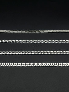 Moda erkek gümüş güzel takı rodyum kaplama 5mm 925 ayar gümüş düz Miami küba Link zinciri kolye - Product Image 3