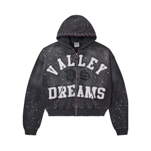 Nouvelle Arrivée 2026 – Sweat à Capuche Zippé Homme Hiver 360g en Molleton 100% Coton Respirant, Style Y2K Personnalisé avec Broderie, Collection Streetwear - Product Image 1