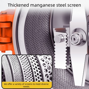 Máquina Trituradora de Alimentos para Animales, Combinada con Picadora de Forraje <span class=keywords><strong>y</strong></span> Molino de Granos para Cría de Pollos, Ganado <span class=keywords><strong>y</strong></span> Peces - Product Image 6
