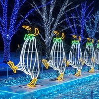 Decoración de Faroles Personalizados para Parques de Atracciones, para Uso en Interiores/Exteriores, Espectáculo de Luces para Parques Temáticos Navideños