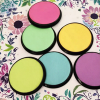 Palette de peinture naturelle et sûre à base de plantes pour enfants, couleurs vives, certifiée CE, fournitures d'art corporel et facial UV pour maquillage de fête et d'Halloween
