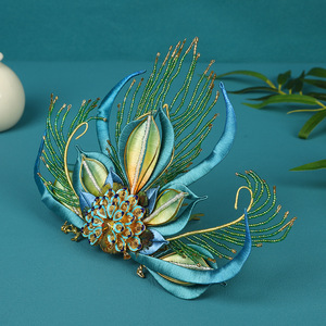 24 designs originaux, entièrement faits à la main, patrimoine culturel immatériel, style ancien haut de gamme, à motifs de phénix, Song et Ming - Product Image 4