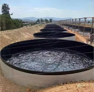 Tanque de almacenamiento de agua de acero galvanizado, gran capacidad, 10000 L, para riego agrícola, gran oferta