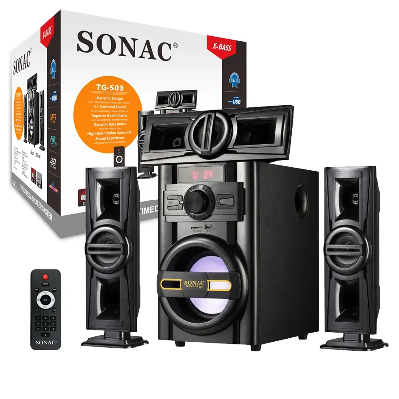 SONAC TG-503 toptan Mini taşınabilir araba hoparlörü 8 (7.1) 15W Lionshield siyah/beyaz bir ton sıcak