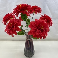 Bunga Dahlia Buatan dari Sutra untuk Dekorasi Vas Pernikahan dan Meja