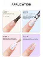 MyBeautyNails Private Label Filet de poisson sans HEMA et TPO-Free Magic Poke Gel Paint Gel texturé 3D Bubble Letters Poking Gel