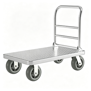 Chariot à plateforme pliable 660 lb, chariot à main robuste avec roues, chariot à plateau pliable avec roulettes pivotantes pour entrepôt - Product Image 1