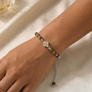 สร้อยข้อมือลูกปัด Go2boho สุขสันต์วันเกิด สร้อยข้อมือคริสตัลหินธรรมชาติ พร้อมบัตรของขวัญข้อความสำหรับเพื่อนสนิทผู้หญิง - Product Image 3