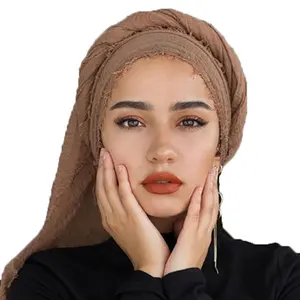 Georgette bolha lisa hijab mulher xale rosto lenço, de chiffon