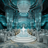 Solution de décoration clé en main pour la conception architecturale intérieure de salles de banquet d'hôtels 5 étoiles
