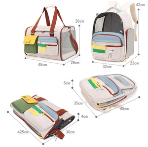 Folding Mesh <b>Cat</b> Pet Carrier <b>Backpack</b> and Handbag <b>Cat</b> Transport Walking <b>Backpack</b> Bag for Pet Travel High Capacity - Product Image 2