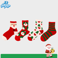 Chaussettes Crew personnalisées Chaussettes d'hiver chaudes et moelleuses pour femmes Chaussettes d'intérieur de Noël floues