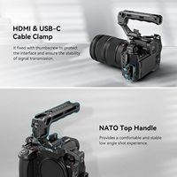 Kit Cage SmallRig pour LUMIX G9 II S5 II / S5 IIX avec Poignée Supérieure NATO et Pince de Câble pour USB-C - 4143