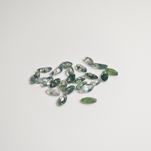Natural Marquise Cut Agate Loose Stones Green Gemstones For Jewelry Making DIY - Product Image 2