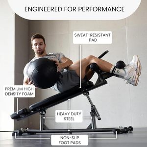 CZFIT Banco de Fitness de Alta Resistencia para <span class=keywords><strong>Abdominales</strong></span>, Inclinación y Declinación, Plegable, Ajustable, para Uso Doméstico - Product Image 6