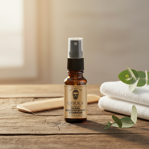 QBEKA Spray de croissance de <span class=keywords><strong>barbe</strong></span> à action rapide pour hommes, stimule la croissance des poils du visage, épaissit et renforce les barbes clairsemées - Product Image 1