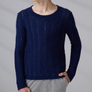 Pulls en mohair tricotés à manches longues avec logo personnalisé ODM pour adolescents et hommes - Product Image 3