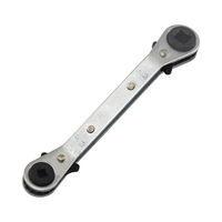 Clé à cliquet industrielle portable CT-122L pour outils CVC, embout de tournevis rapide 3/16-3/8 po, clé à molette à dégagement bidirectionnel pour la réfrigération