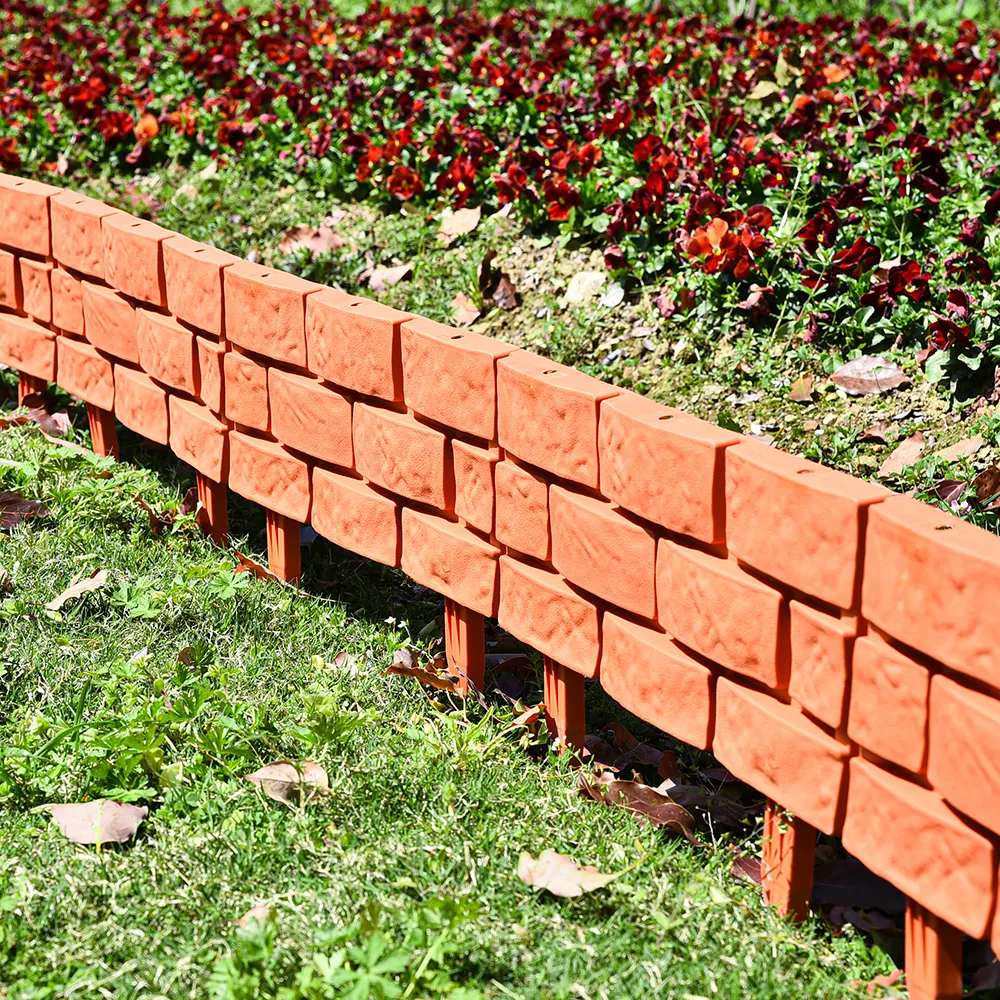 Valla de jardín pequeña para exteriores de hierro forjado fácilmente ensamblada, valla decorativa para jardines pequeños, valla de hierba para jardín al aire libre