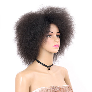 Africaine perruques <span class=keywords><strong>cheveux</strong></span> <span class=keywords><strong>courts</strong></span> <span class=keywords><strong>cheveux</strong></span> bouclés perruque coiffures avec vente - Product Image 4