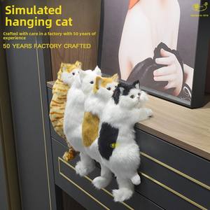 <span class=keywords><strong>Gato</strong></span> Artificial Decorativo Hecho a Mano para Colgar en la TV, Regalo Creativo para Bodas y Mudanzas, Adorno para el Hogar - Product Image 2